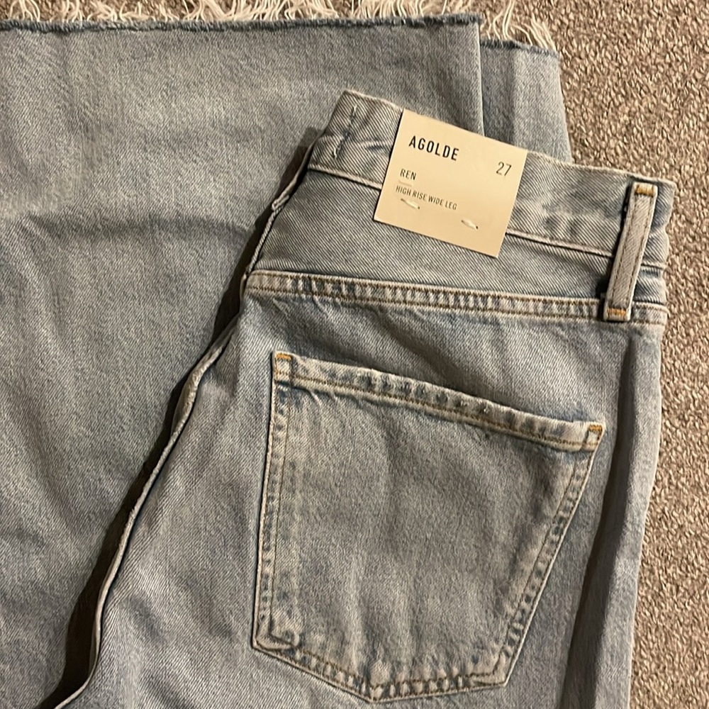NWT Agolde Ren Wide Leg Jeans - Picture 5 of 5